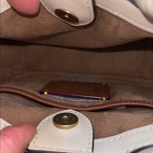 Coach Mini Pillow Tote Bag in Ivory - Picture 4 of 6